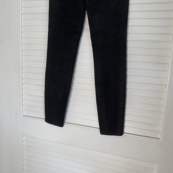 L’AGENCE Rochelle Coated Skinny Jeans Black Size M - Picture 11 of 12